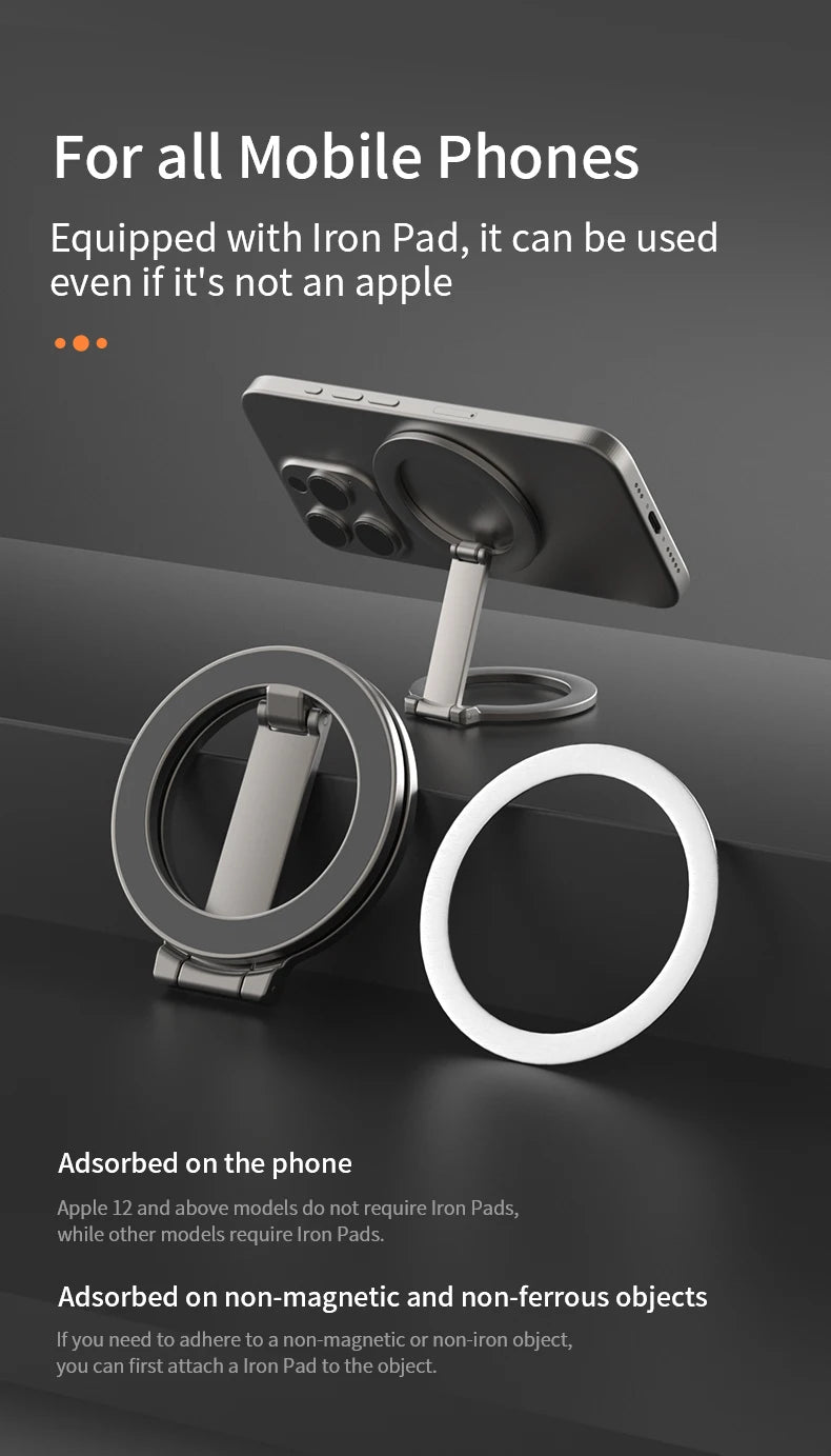 Supporto magnetico pieghevole per telefono